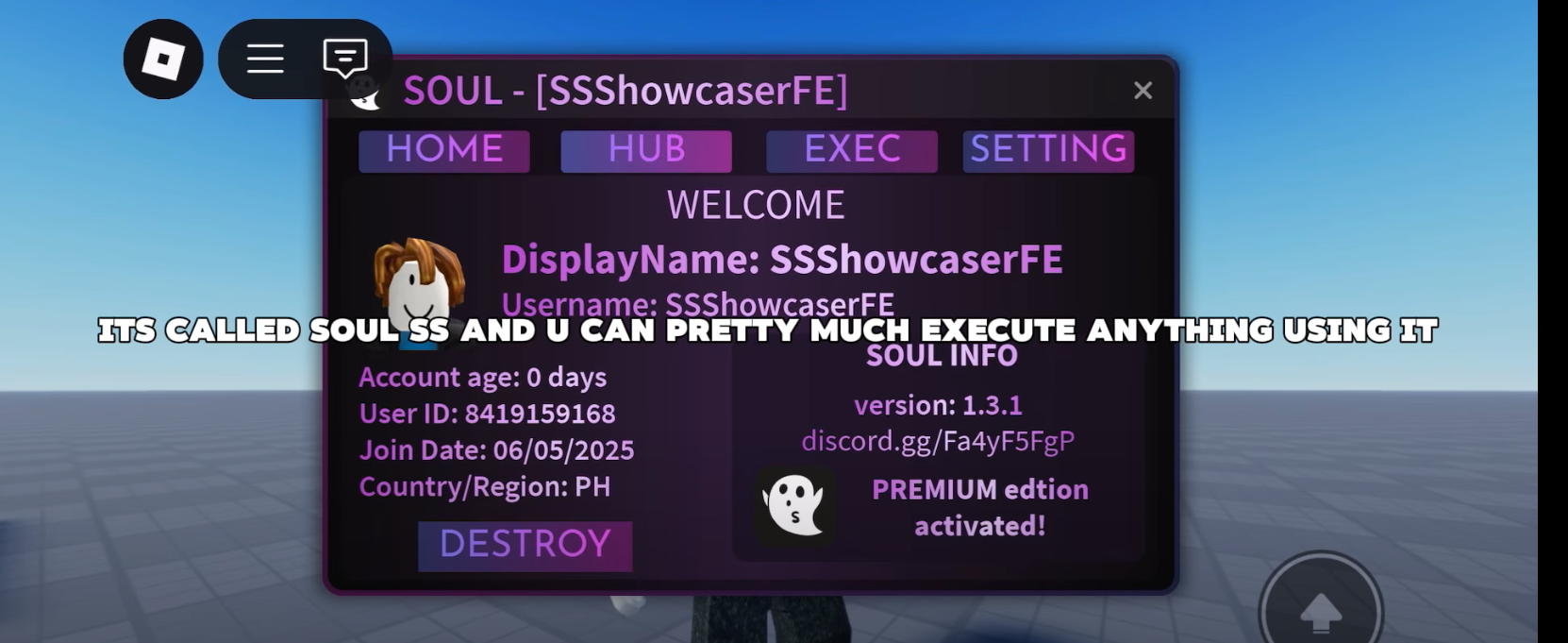 Roblox Soul ServerSide | Showcasing